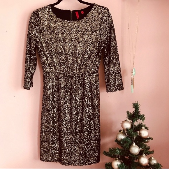 5|48 SAKS 5th avenue sequin dress/ Size S - Picture 1 of 6